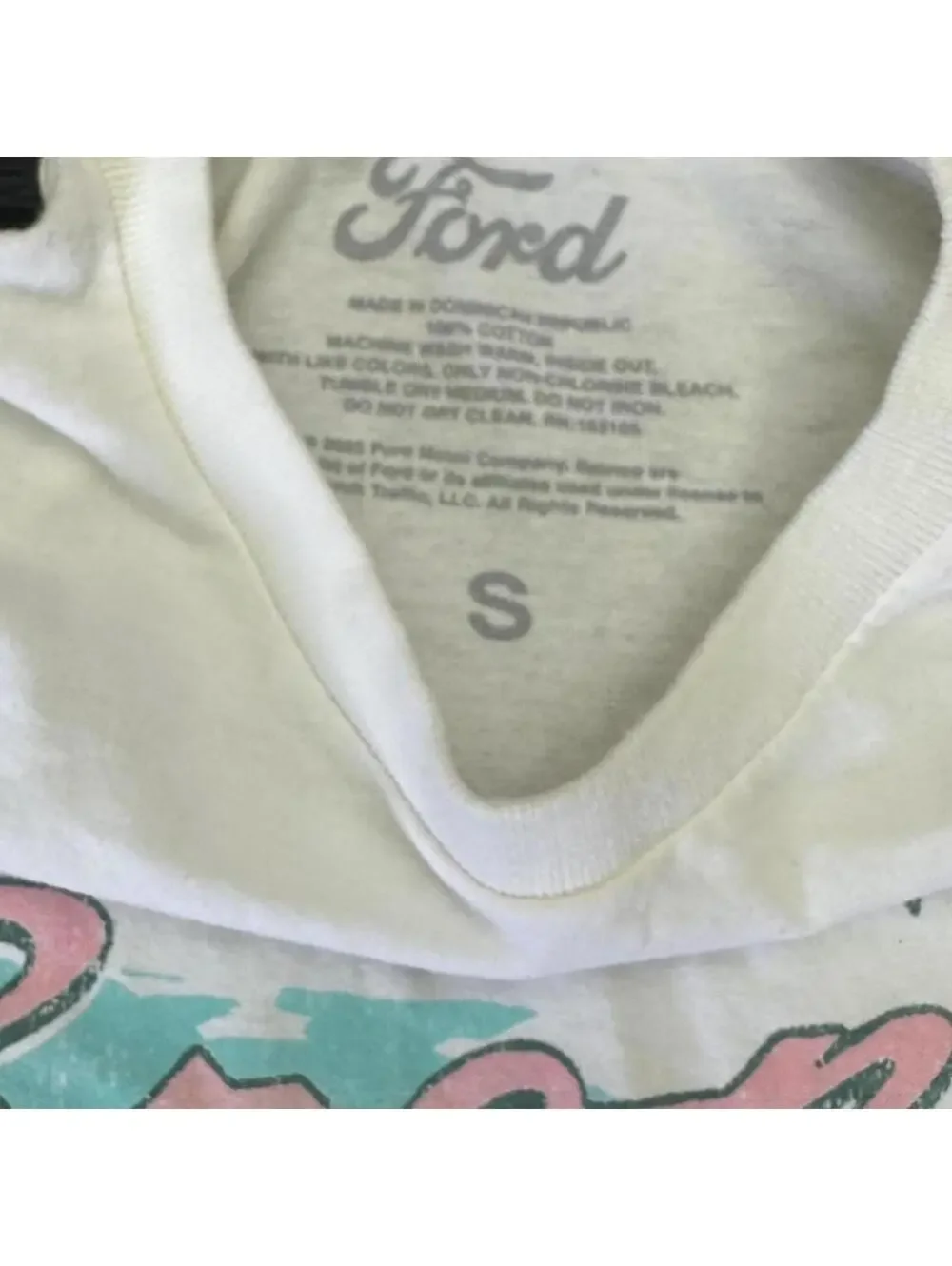 White Ford Bronco T-shirt, Small